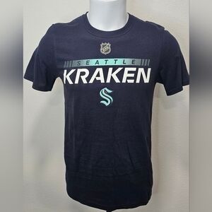 Fanatic's Men's Deep Sea Blue Seattle Kraken Authentic Pro Team Core Shirt Small